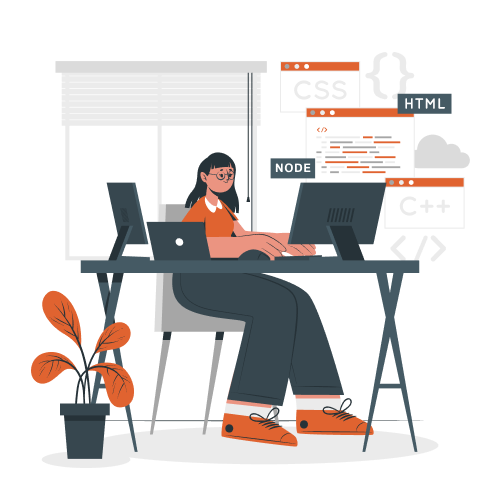 Coding girl